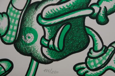Peter Saul: Olympic Athletes - Original signed lithograph 2