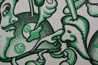 Peter Saul: Olympic Athletes - Original signed lithograph 2
