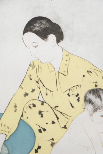 Mary Cassatt: The Child’s Bath - Signed engraving 2