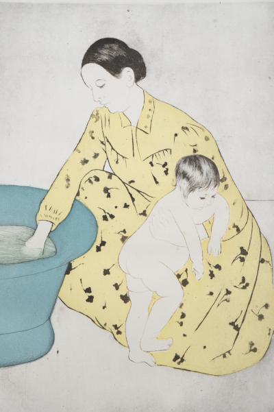 Mary Cassatt: The Child’s Bath - Signed engraving 2