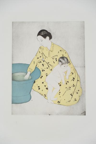 Mary Cassatt: The Child’s Bath - Signed engraving 2