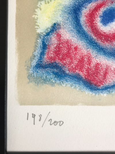 Gustave SINGIER - Composition,1981- Lithographie originale signée à la main 2