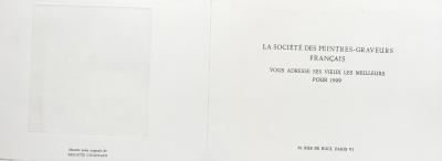 Brigitte COUDRAIN - Composition aux fruits - Gravure originale signée 2
