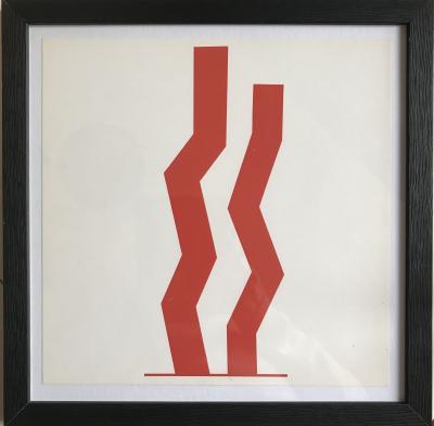 William Turnbull - Double Red,1966 - Serigraphie signée 2