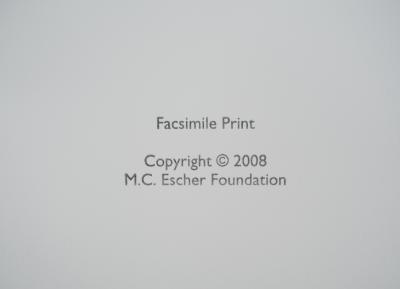 Maurits Cornelis Escher : Main avec globe réfléchissant, Fac-similé du bois gravé original, 450ex 2