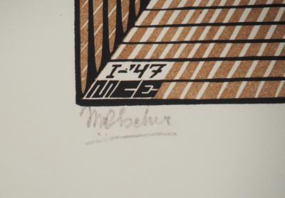 Maurits Cornelis Escher : Métaphysique, Fac-similé du bois gravé original, 450ex 2