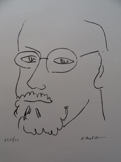 Henri Matisse (d’après) - autoportrait, 1979 - lithographie 2