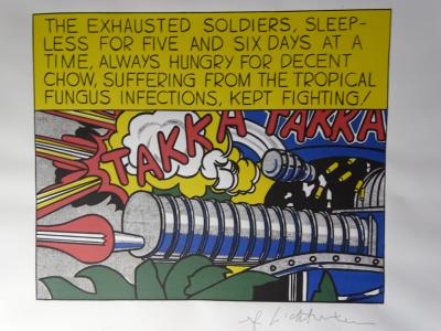 Roy Lichtenstein (d’après) - Takk Takkk, lithographie de 1987 2
