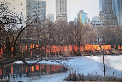 Christo et Jeanne-Claude - Lac gelé, Central Park New York, 2005 - Lithographie offset 2