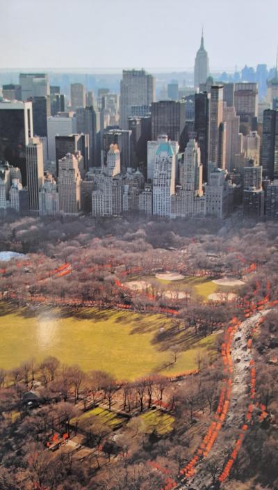 Christo et Jeanne-Claude - Vue aérienne de Central Park, New York, 2005 - Lithographie offset 2