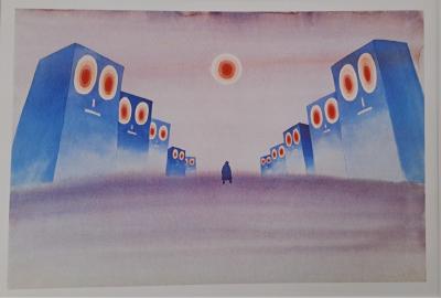 Jean-Michel Folon (d’après) - Les enchaînés, 1971 - Impression d’art signée 2