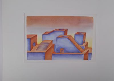 Jean-Michel Folon (d’après) - Sans vie, 1973 - Impression d’art signée 2