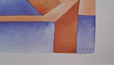 Jean-Michel Folon (d’après) - Sans vie, 1973 - Impression d’art signée 2