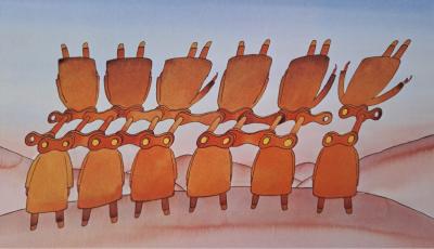 Jean-Michel Folon (d’après) - Ville déserte, 1971 - Impression d’art signée 2