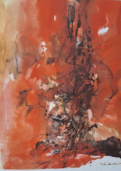 Zao Wou Ki -  Illuminations 1996 - Héliogravure  - signée 2