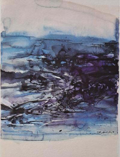Zao Wou Ki -  Illuminations - Héliogravure  - signée 2