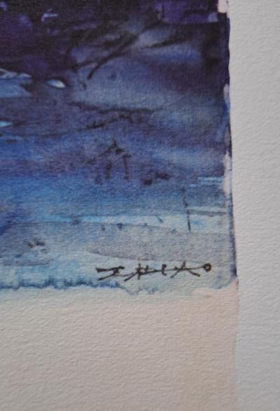 Zao Wou Ki -  Illuminations - Héliogravure  - signée 2