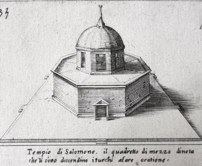 Jacques Callot (d’après), Le Temple de Salomon, gravure 1620 2