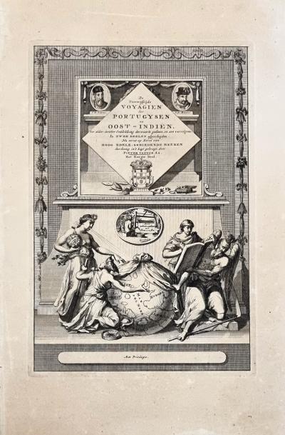 Jan Goeree (d’après) - Les principaux voyages des Portugais - gravure XVIIème 2