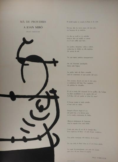 Joan MIRO : Ma de Proverbis , Livre d’artiste illustré 2