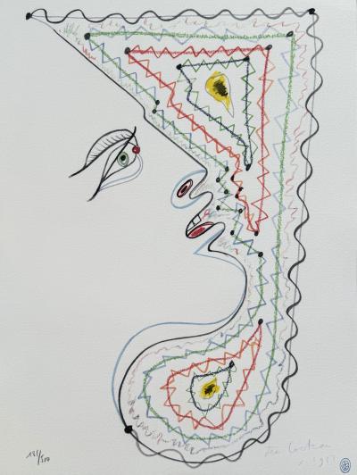 Jean COCTEAU - Le faune - Lithographie signée dans la planche 2