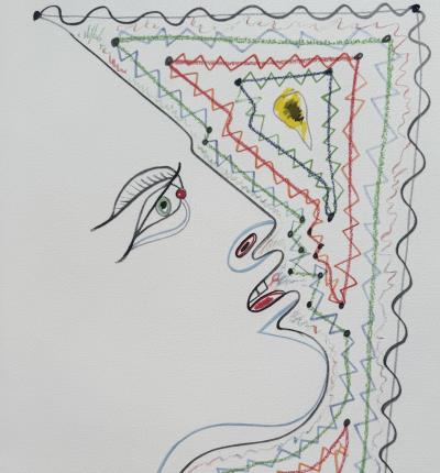 Jean COCTEAU - Le faune - Lithographie signée dans la planche 2