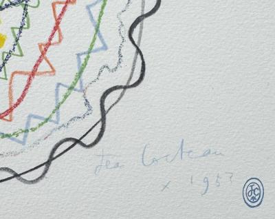 Jean COCTEAU - Le faune - Lithographie signée dans la planche 2