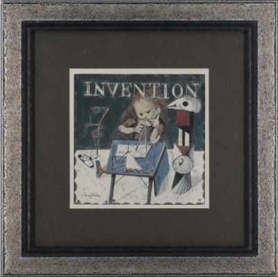 Tsuguharu FOUJITA - L’inventeur - Lithographie signée dans la planche 2