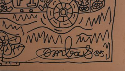 Robert COMBAS - Le pilote de Formule 1 - Dessin original signé 2