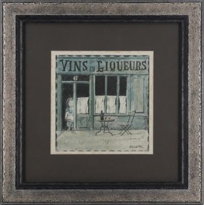 Tsuguharu FOUJITA - Vins et Liqueurs - Lithographie signée dans la planche 2