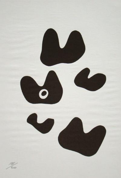 Jean Hans ARP - Constellation avec cinq éléments, 1960 - Sérigraphie édition limitée