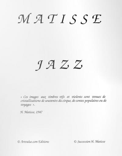 Henri Matisse - Jazz - Portfolio 20 lithographies 2