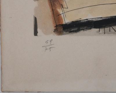 Jacques DESPIERRE - Le port - Lithographie originale signée 2