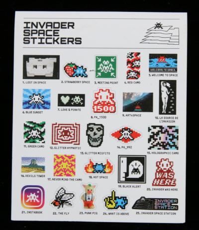 INVADER - Invader Space Stickers - Stickers 2