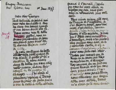 Camille PISSARRO - Lettre autographe signée 2