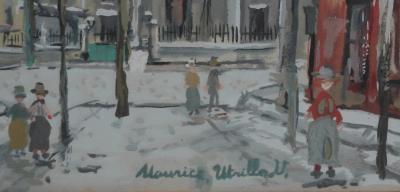 Maurice UTRILLO - Montmartre, L’Eglise Saint-Pierre, lithographie et pochoir originale signée 2