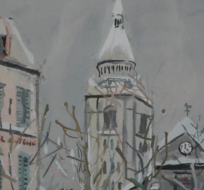 Maurice UTRILLO - Montmartre, L’Eglise Saint-Pierre, lithographie et pochoir originale signée 2