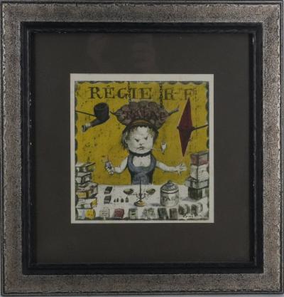 Tsuguharu FOUJITA : La régie, Lithographie signée 2