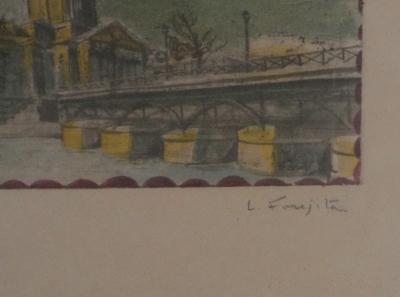 Tsuguharu FOUJITA : L’Académie Française, Lithographie originale signée 2