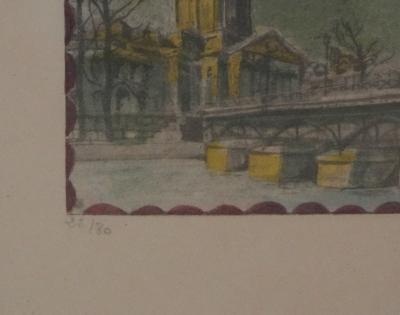 Tsuguharu FOUJITA : L’Académie Française, Lithographie originale signée 2