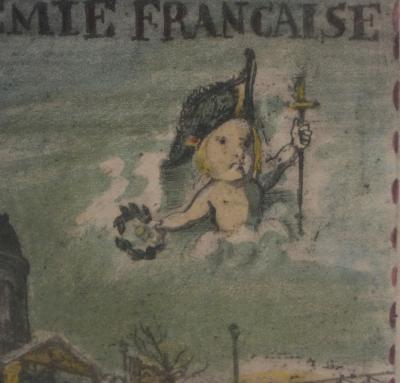 Tsuguharu FOUJITA : L’Académie Française, Lithographie originale signée 2