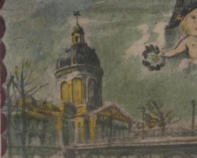 Tsuguharu FOUJITA : L’Académie Française, Lithographie originale signée 2