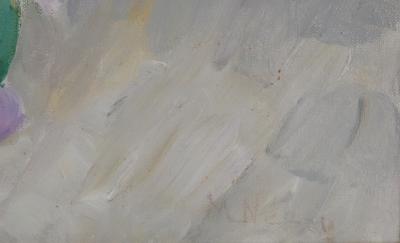 ECOLE XXème - Le bouquet de glaïeul, Huile sur toile signée 2