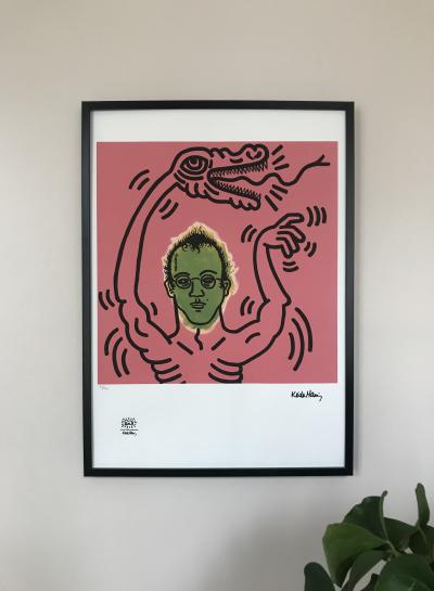 Keith HARING (d’après) - Autoportrait à la tentation - Sérigraphie signée 2