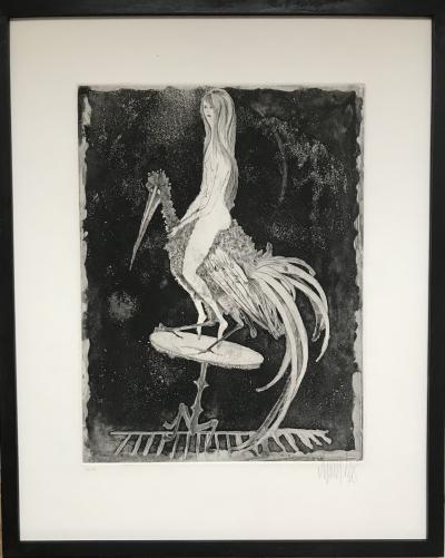 Lars BO - L’équilibre,1958 - Eau-forte signée à la main 2