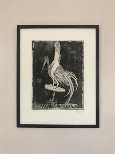 Lars BO - L’équilibre,1958 - Eau-forte signée à la main 2