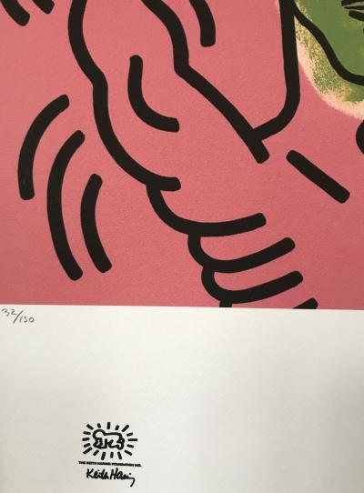 Keith HARING (d’après) - Autoportrait à la tentation - Sérigraphie signée 2