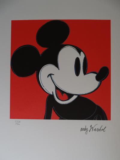 Andy Warhol (d’après) , Mickey Mouse, Lithographie