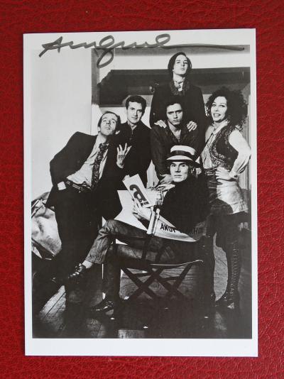 Andy Warhol, photograph postcard-  hand signed 2