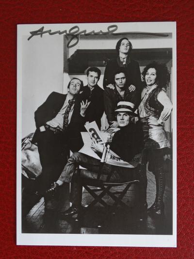 Andy Warhol, photograph postcard-  hand signed 2